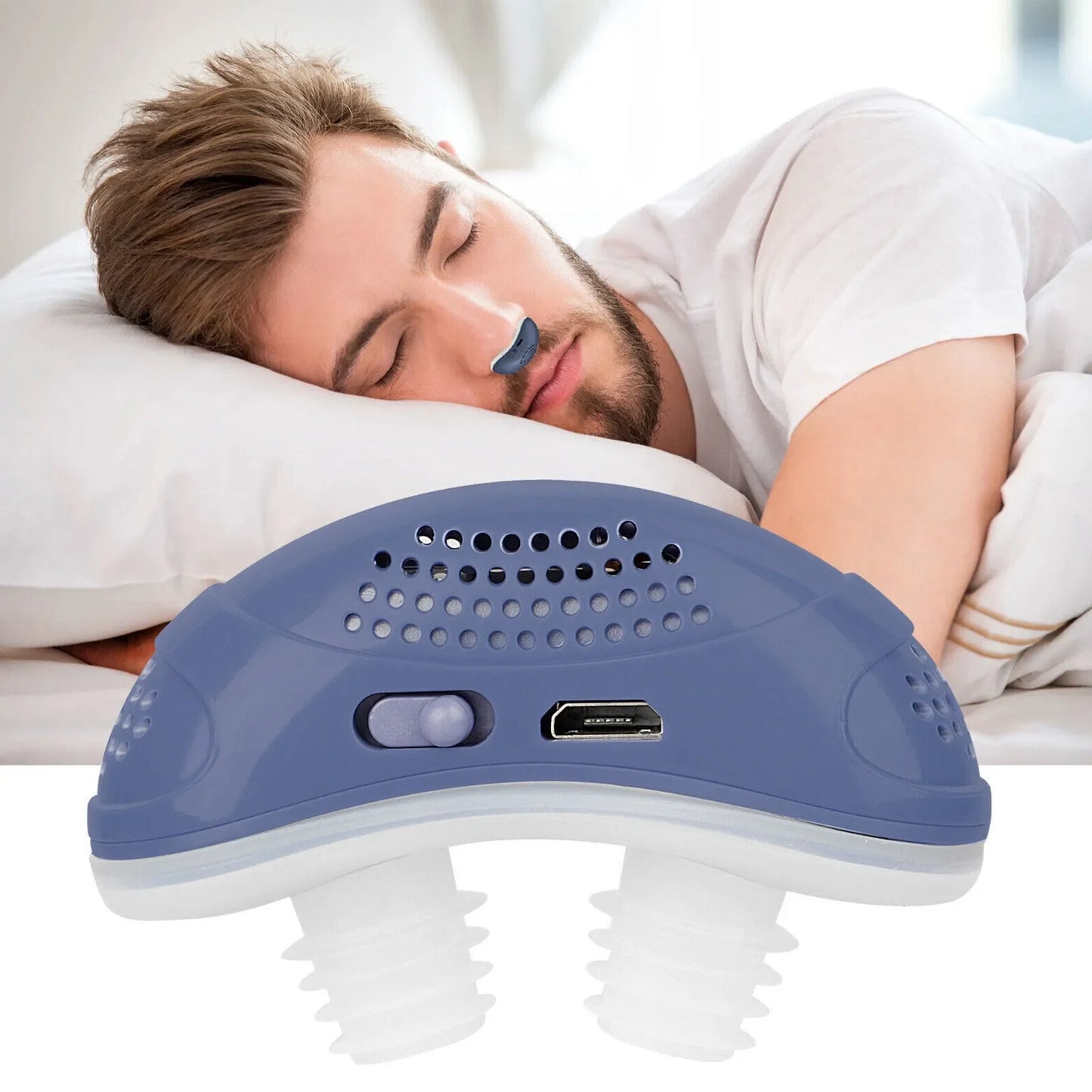 Dispositif Micro CPAP contre l'apnée du sommeil en voyage